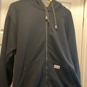 Men's Black pro club hoodie